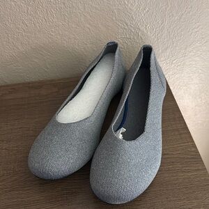 Women’s Ballet Knit Flats, Gray, Size 10